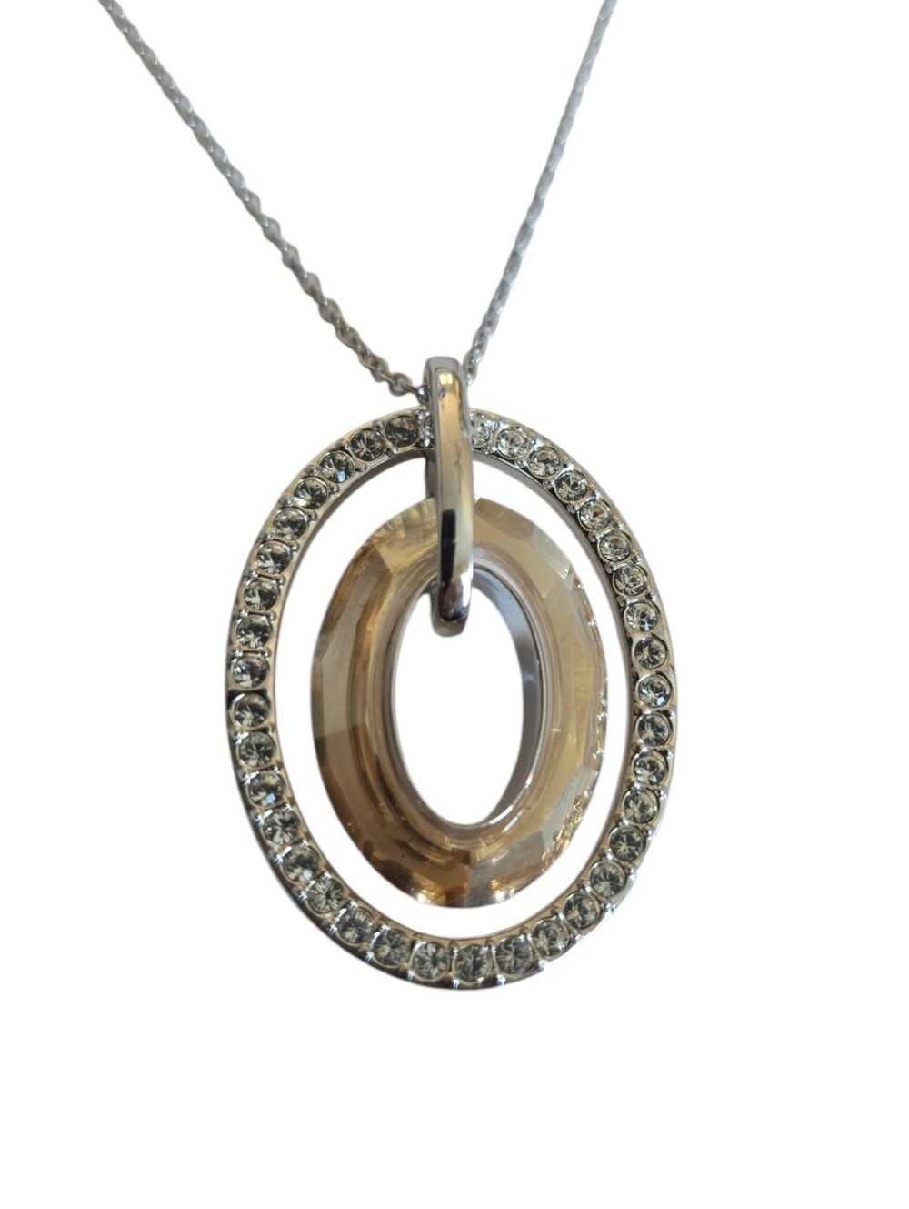 Swarovski Logan Golden Shadow Pendant 1039816 NWT
